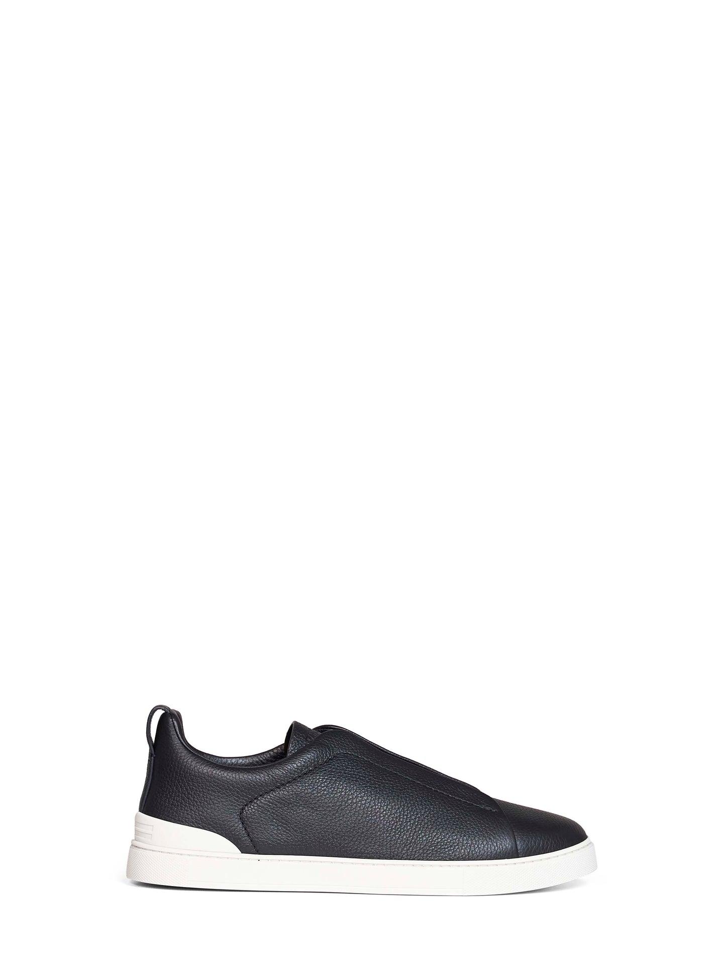 Sneaker Triple Stitch in pelle granata blu navy