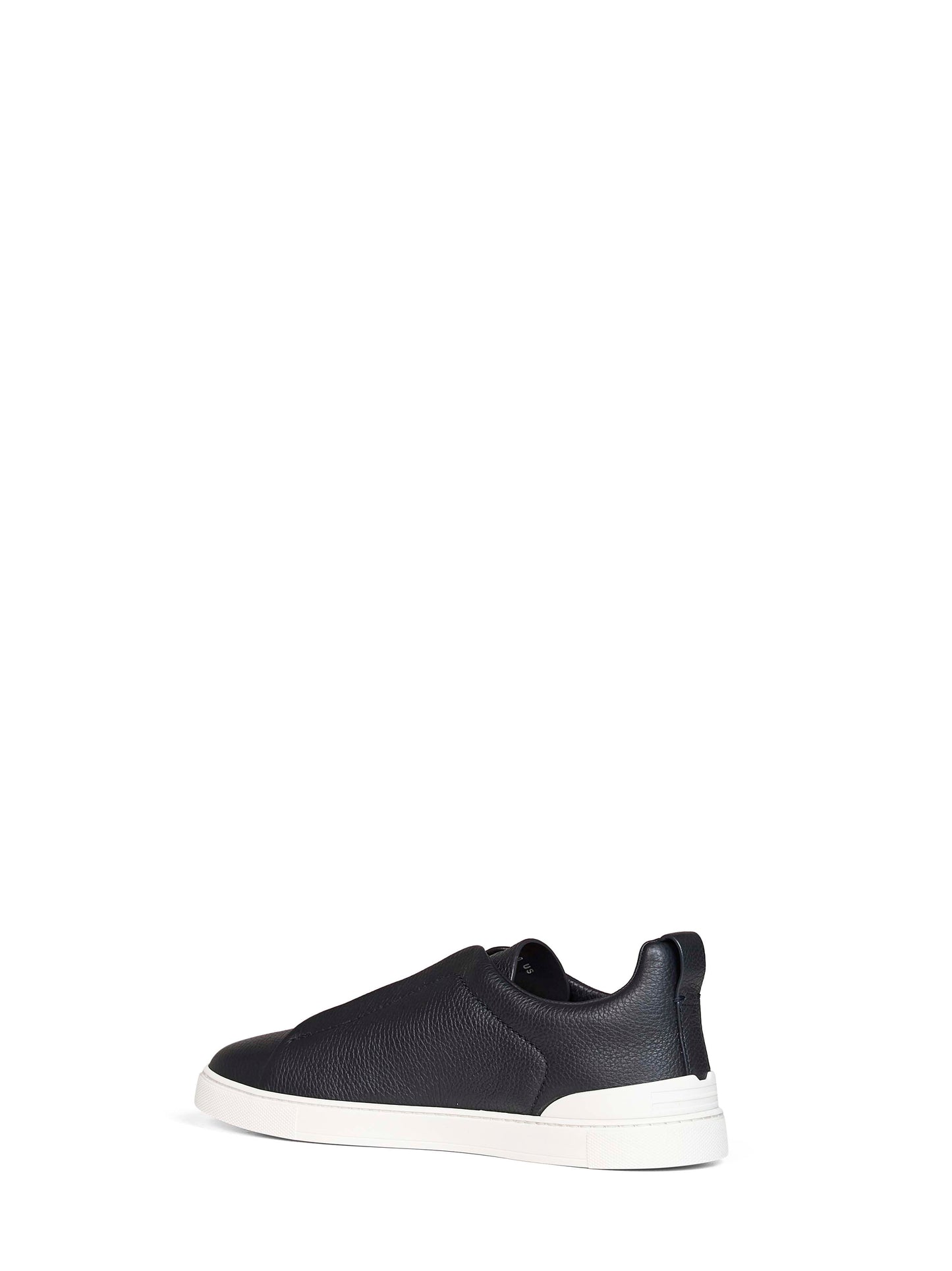 Sneaker Triple Stitch in pelle granata blu navy