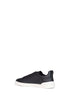 Sneaker Triple Stitch in pelle granata blu navy