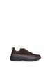 Sneakers Triple Stitch Monte in pelle e suede marrone scuro
