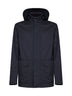 Car Coat con cappuccio Motorin 300cc in microfibra blu navy