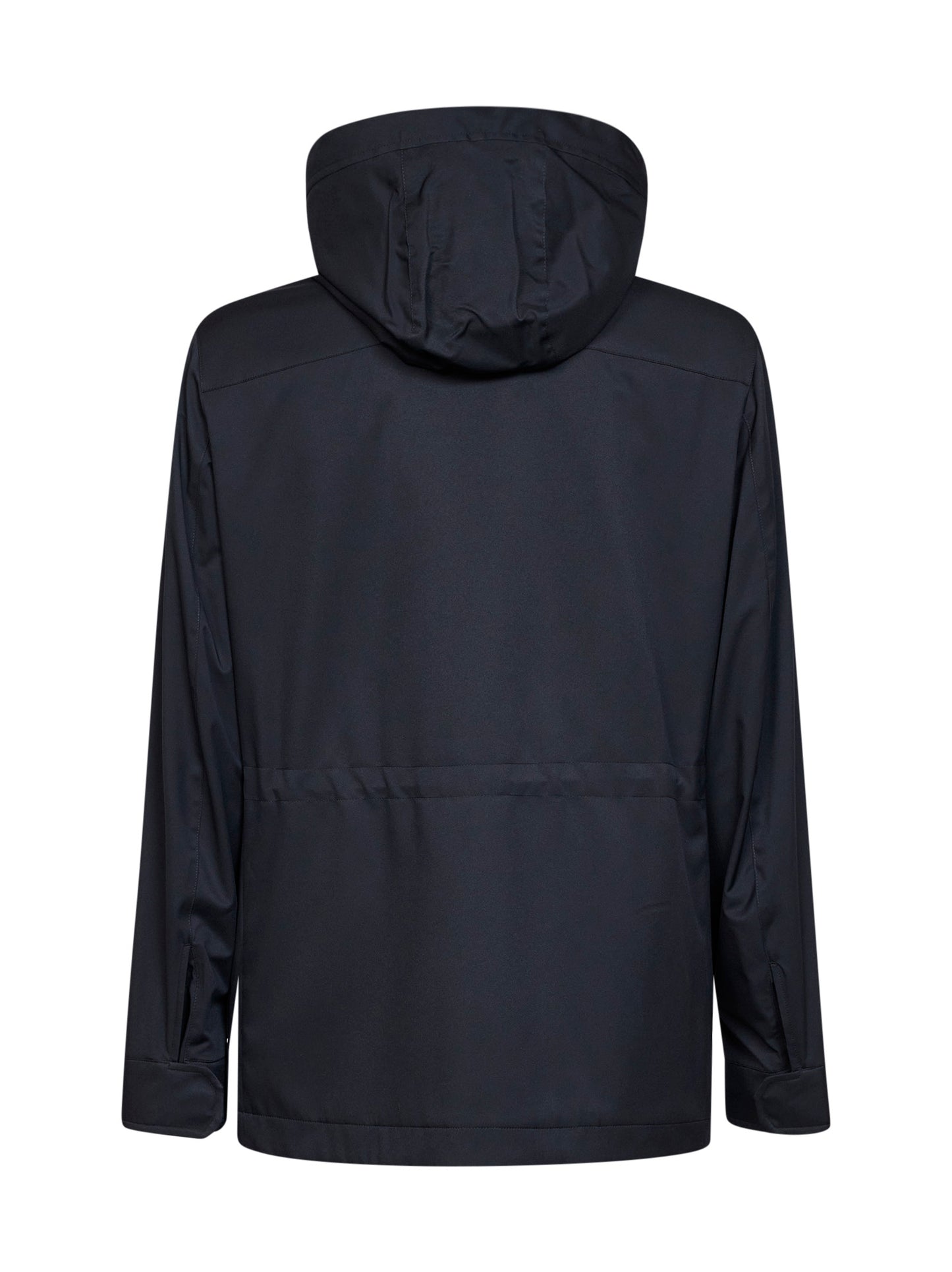 Car Coat con cappuccio Motorin 300cc in microfibra blu navy