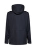 Car Coat con cappuccio Motorin 300cc in microfibra blu navy
