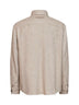 Overshirt in Donegal di cashmere e seta beige