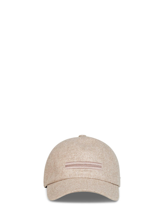 Berretto da baseball in Oasi Cashmere beige