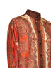 Tangerine Paisley-print silk habotai Mahon Dolman shirt