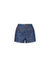 Shorts Aster in denim stretch inchiostro