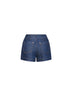 Shorts Aster in denim stretch inchiostro