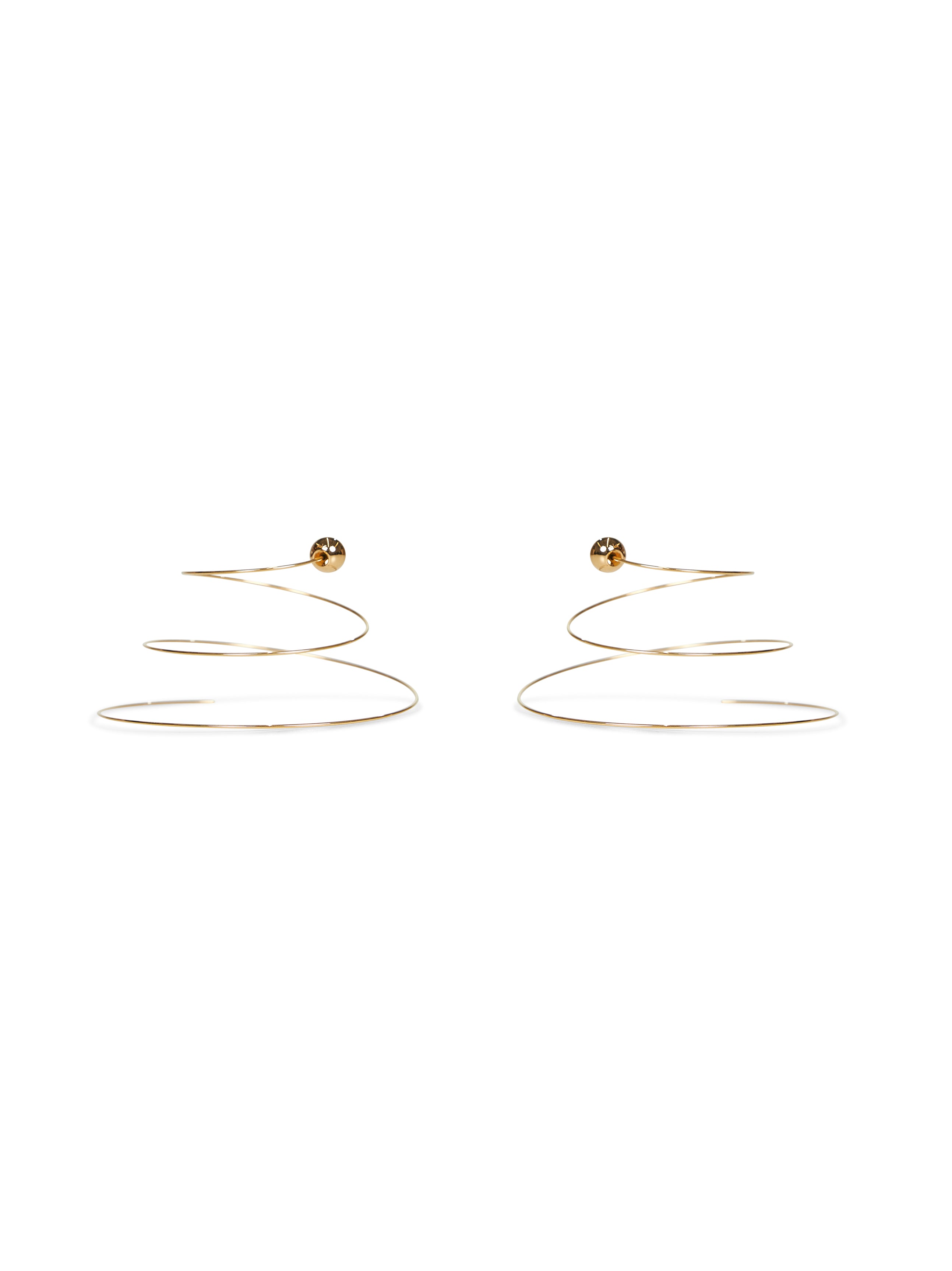 【送料&関税込】Alaia Thin Spiral Earrings ALAÏA GOLD SPIRAL HOOP EARRINGS |ALAÏA US