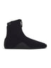 Black neoprene La Sneaker ankle sneakers