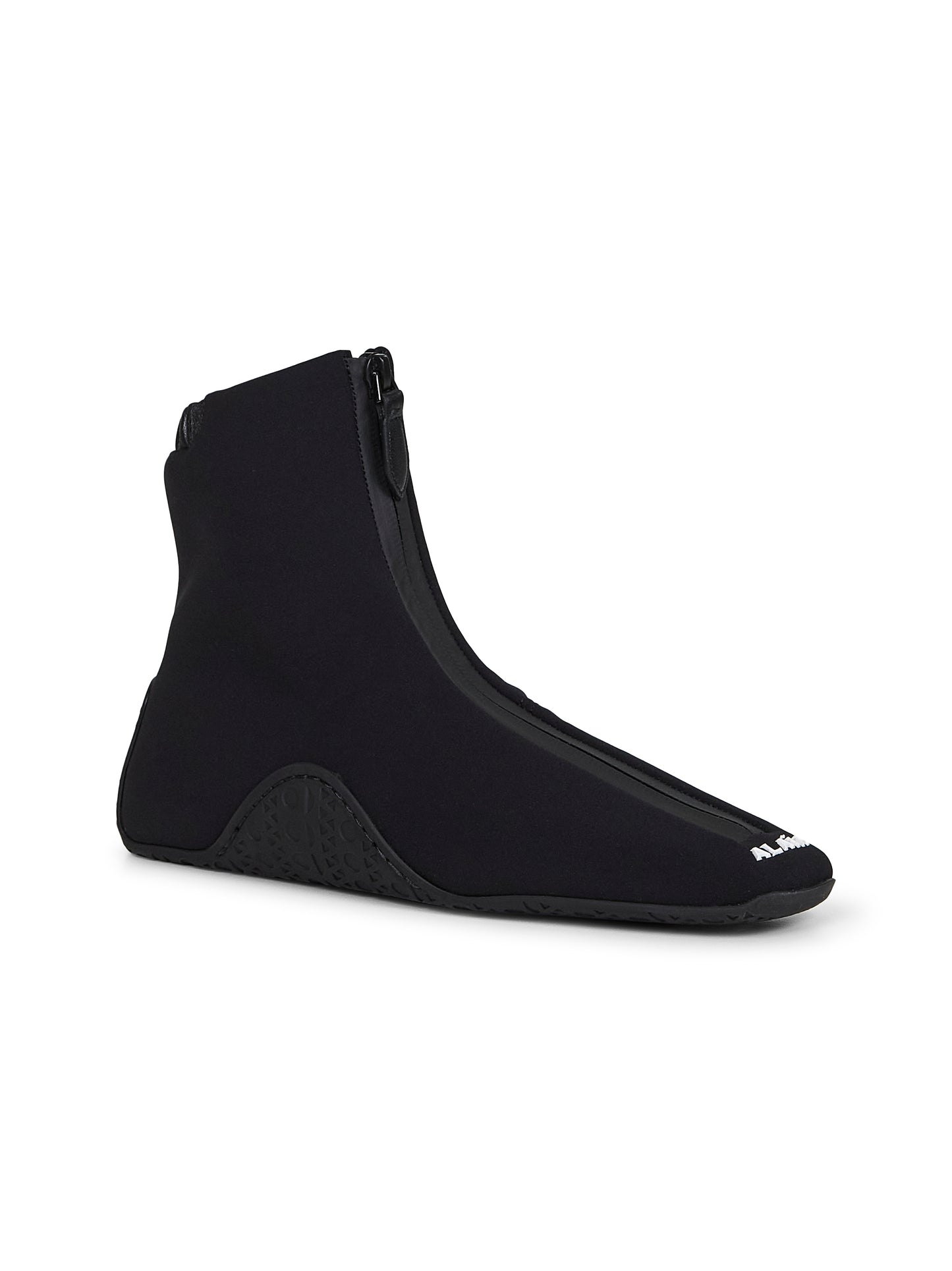 Black neoprene La Sneaker ankle sneakers