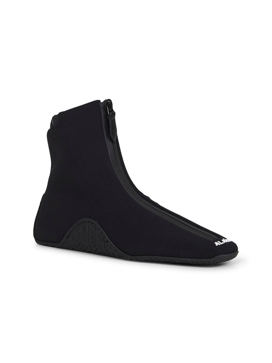 Black neoprene La Sneaker ankle sneakers