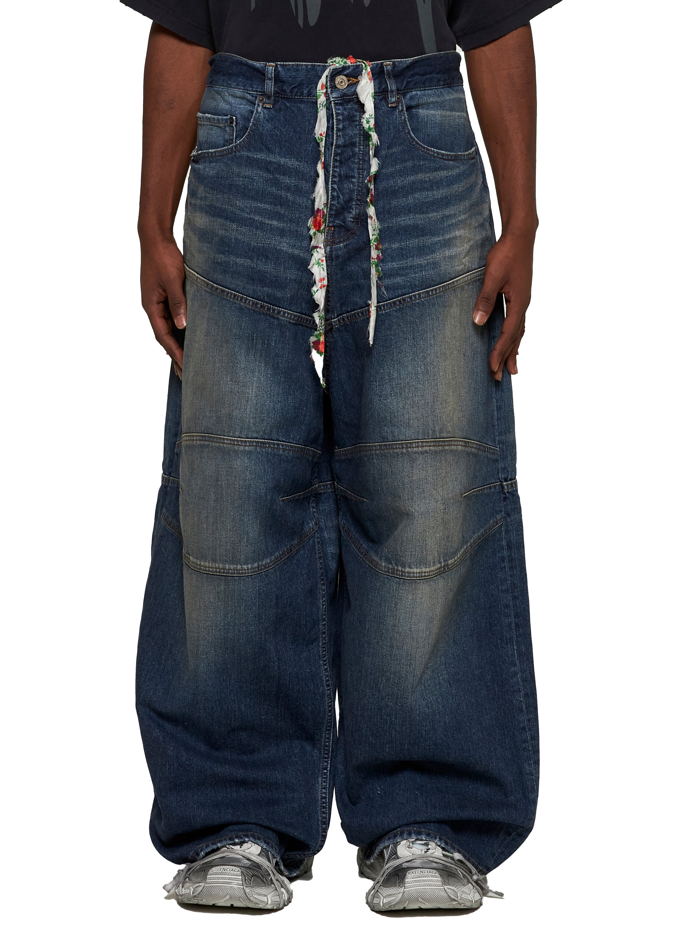 Blue denim George V Baggy jeans – Daniello.com