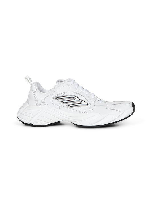 Sneakers Monday Shoe in pelle e poliestere bianco