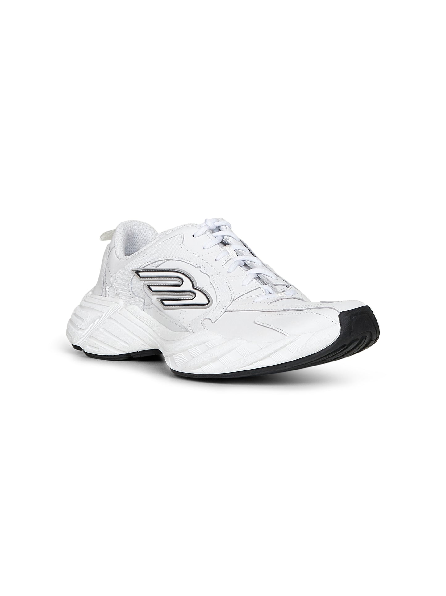 Sneakers Monday Shoe in pelle e poliestere bianco