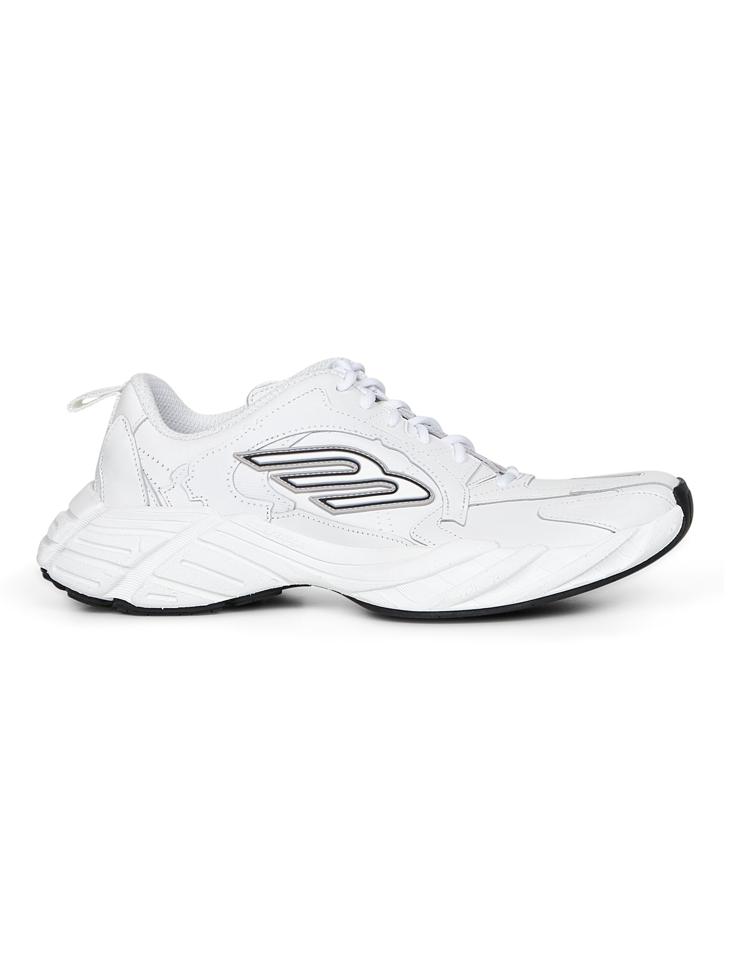 Sneakers Monday Shoe in pelle e poliestere bianco