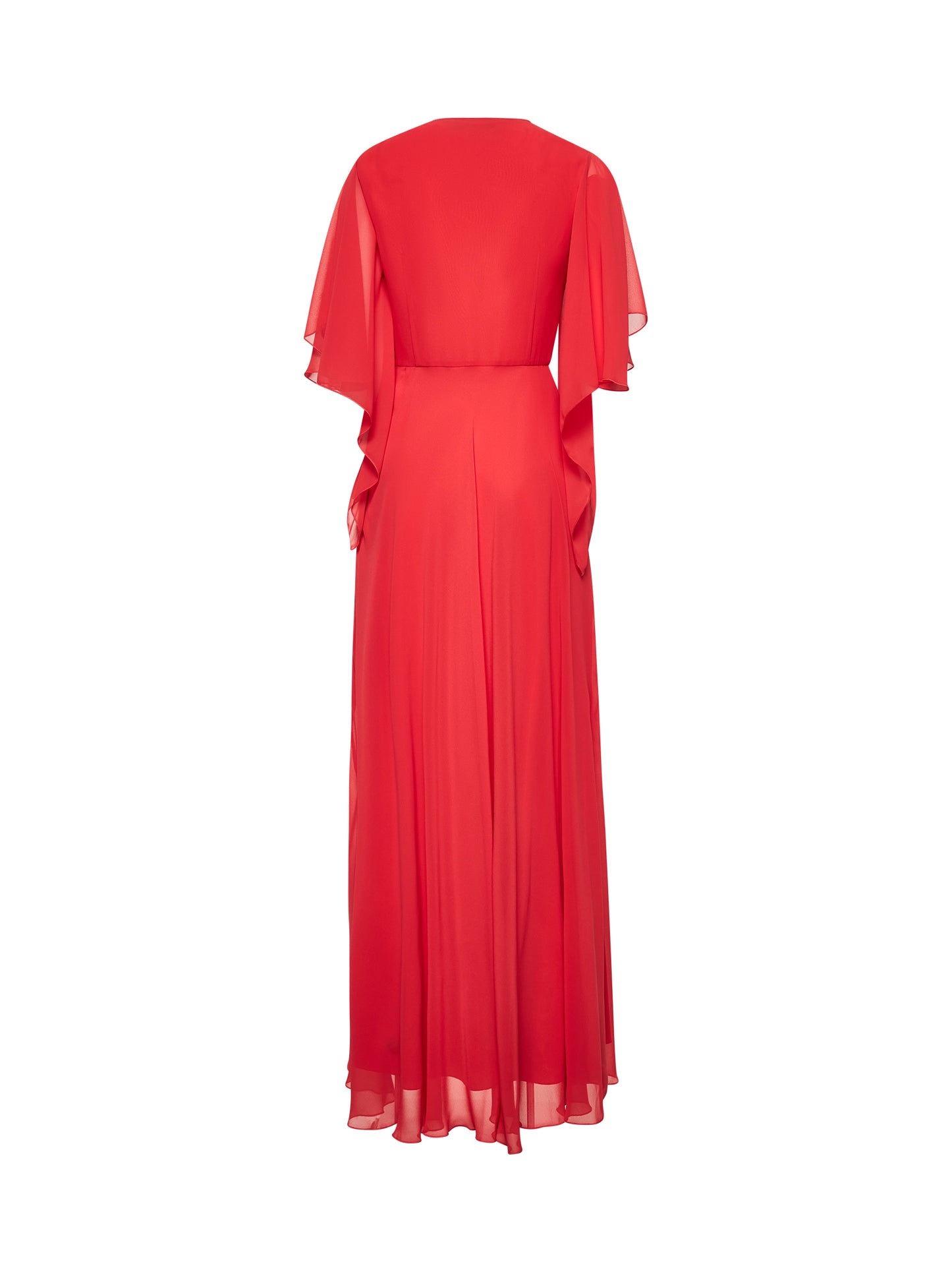 Orange georgette Adrian long dress