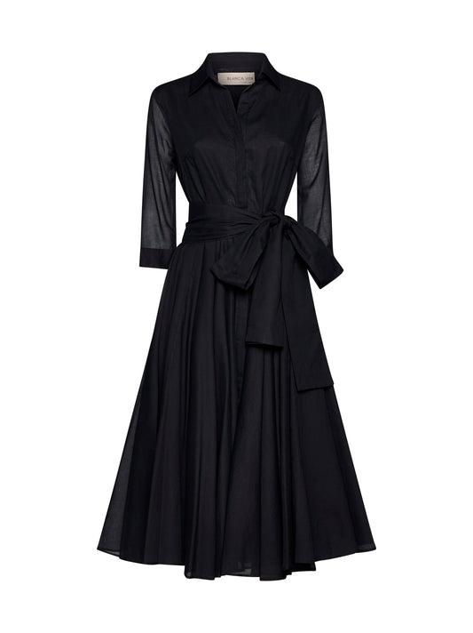 Aptenia belted shirt dress