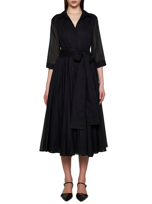 Aptenia belted shirt dress