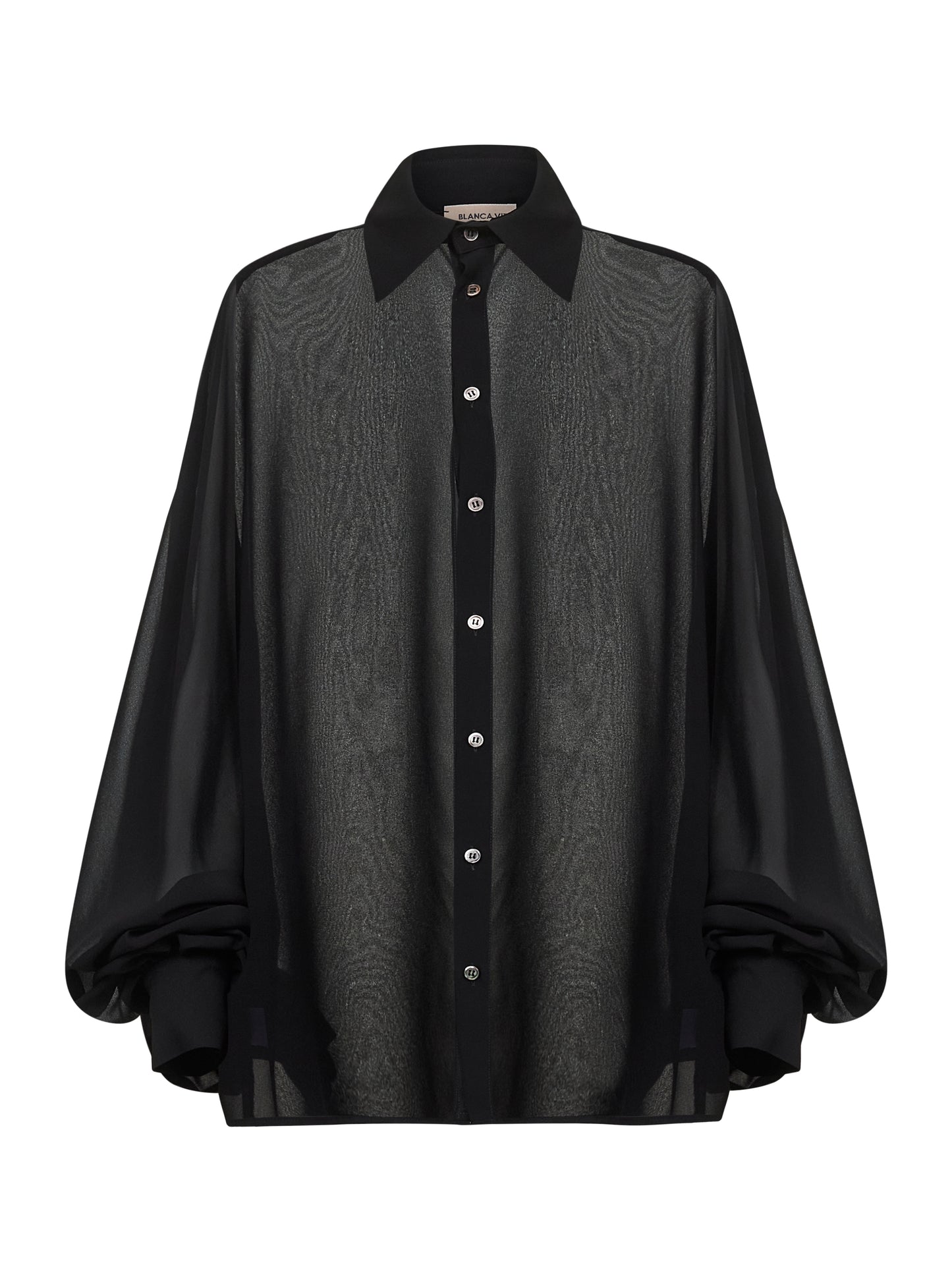 Black georgette Cucumber shirt