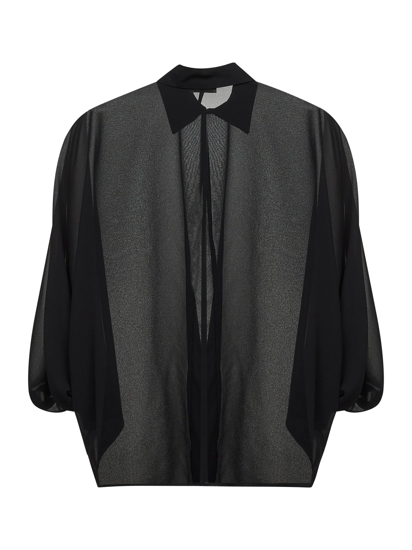 Black georgette Cucumber shirt