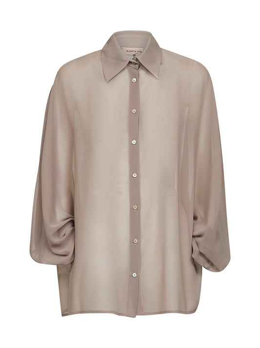 Stone georgette Cucumber shirt