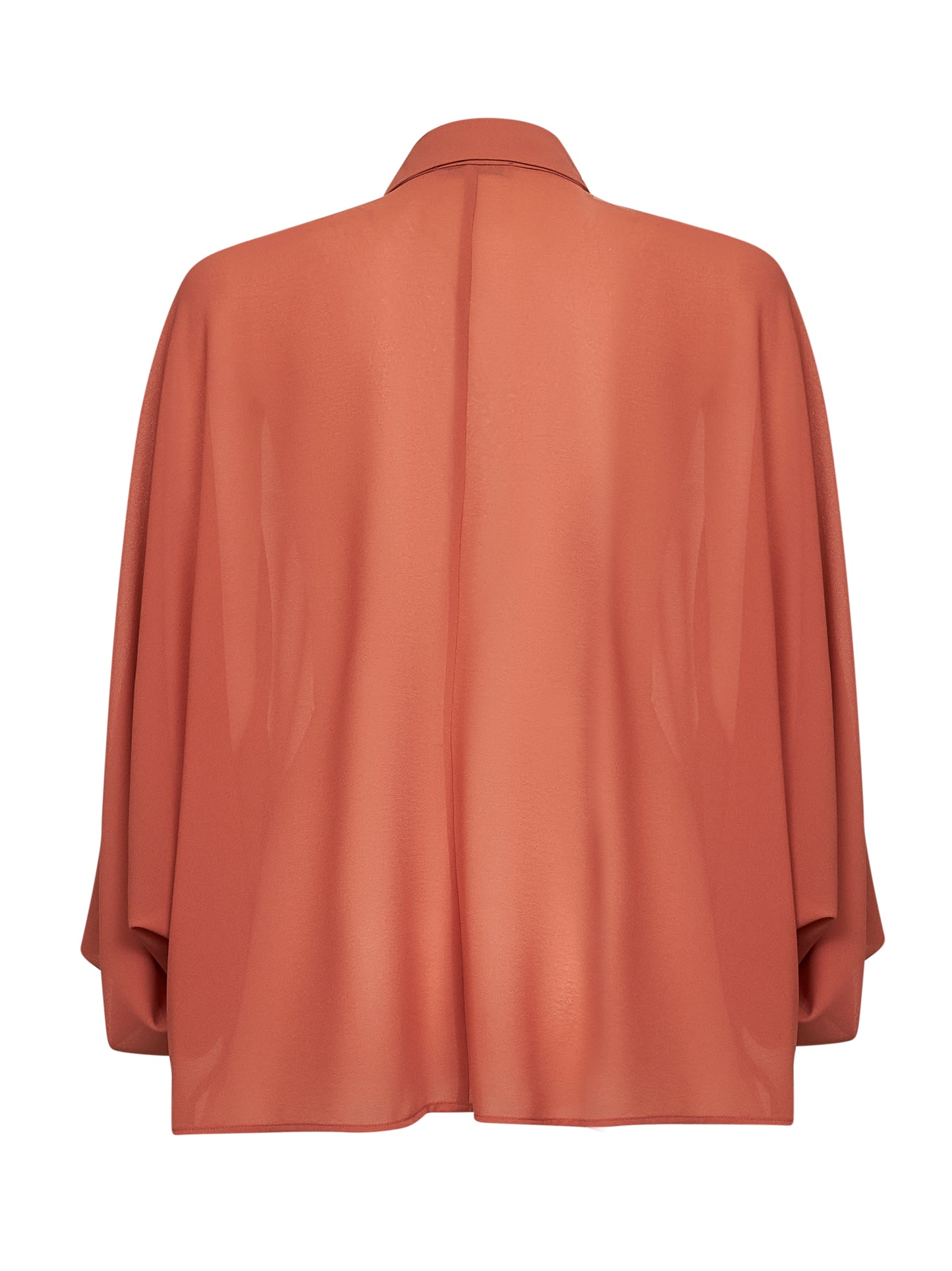 Orange crêpe Cucumber shirt