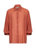 Orange crêpe Cucumber shirt