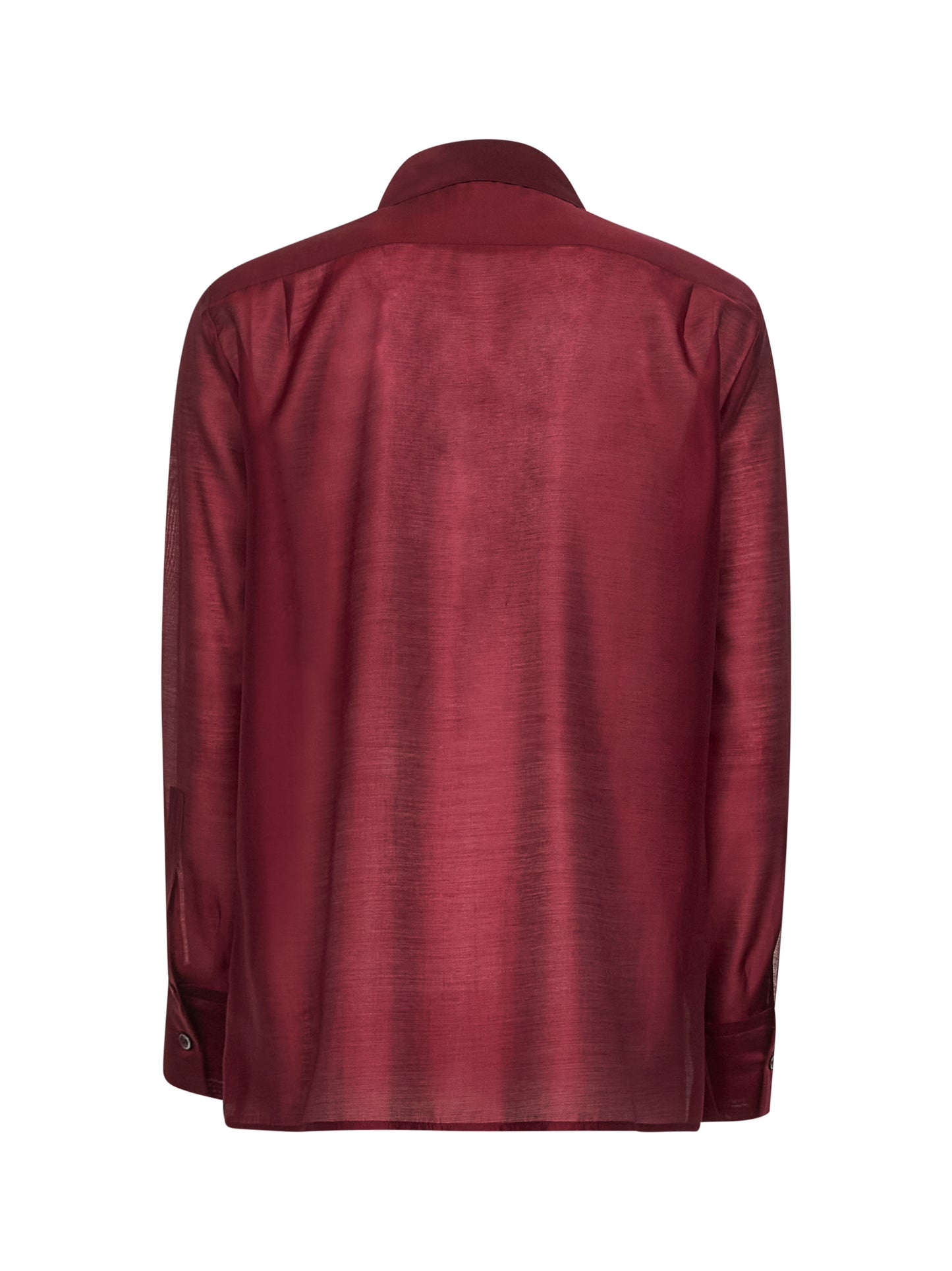 Burgundy lyocell blend Curly shirt