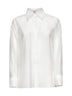 White lyocell blend Curly shirt