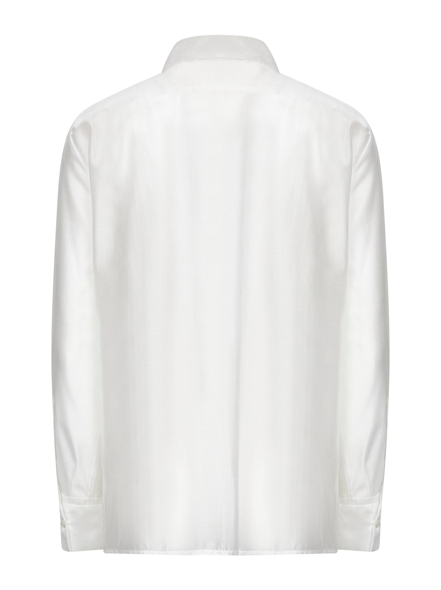 White lyocell blend Curly shirt