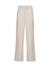 Beige viscose and linen Prinea trousers