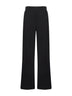 Black viscose and linen Prinea trousers