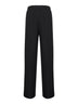Black viscose and linen Prinea trousers