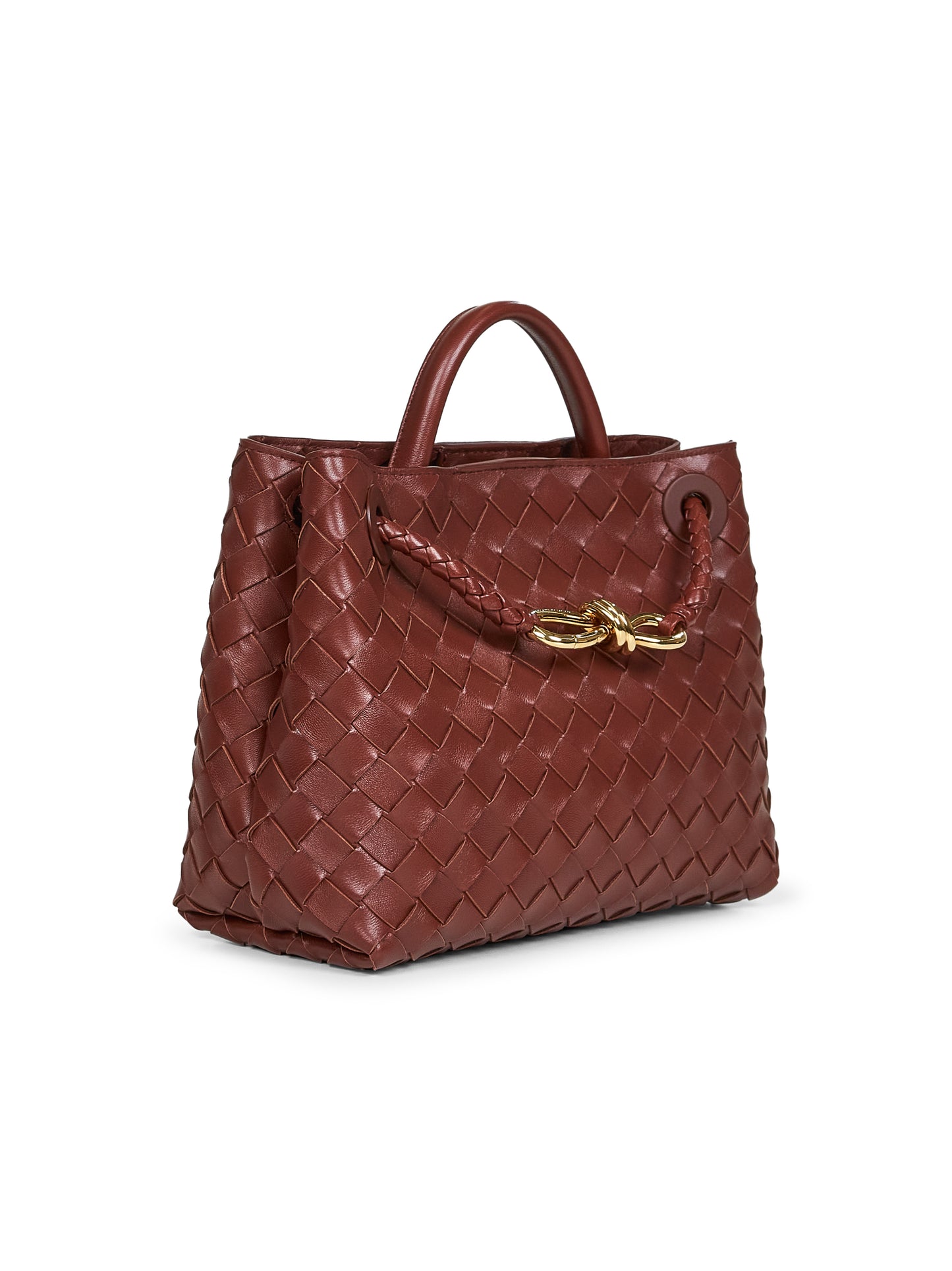 Brown Small Andiamo top handle bag