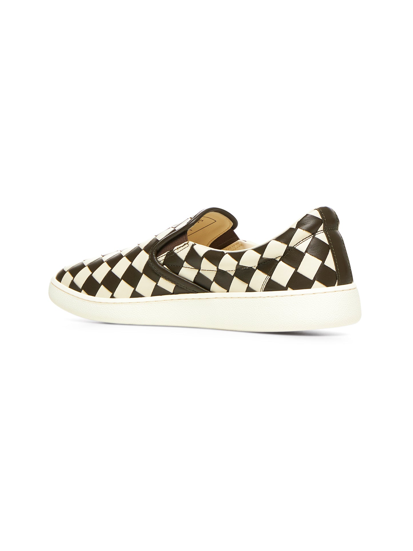 Sawyer Two-Tone Intrecciato Leather Slip-On Sneakers