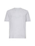 T-shirt in cotone bianco con Faux Layering