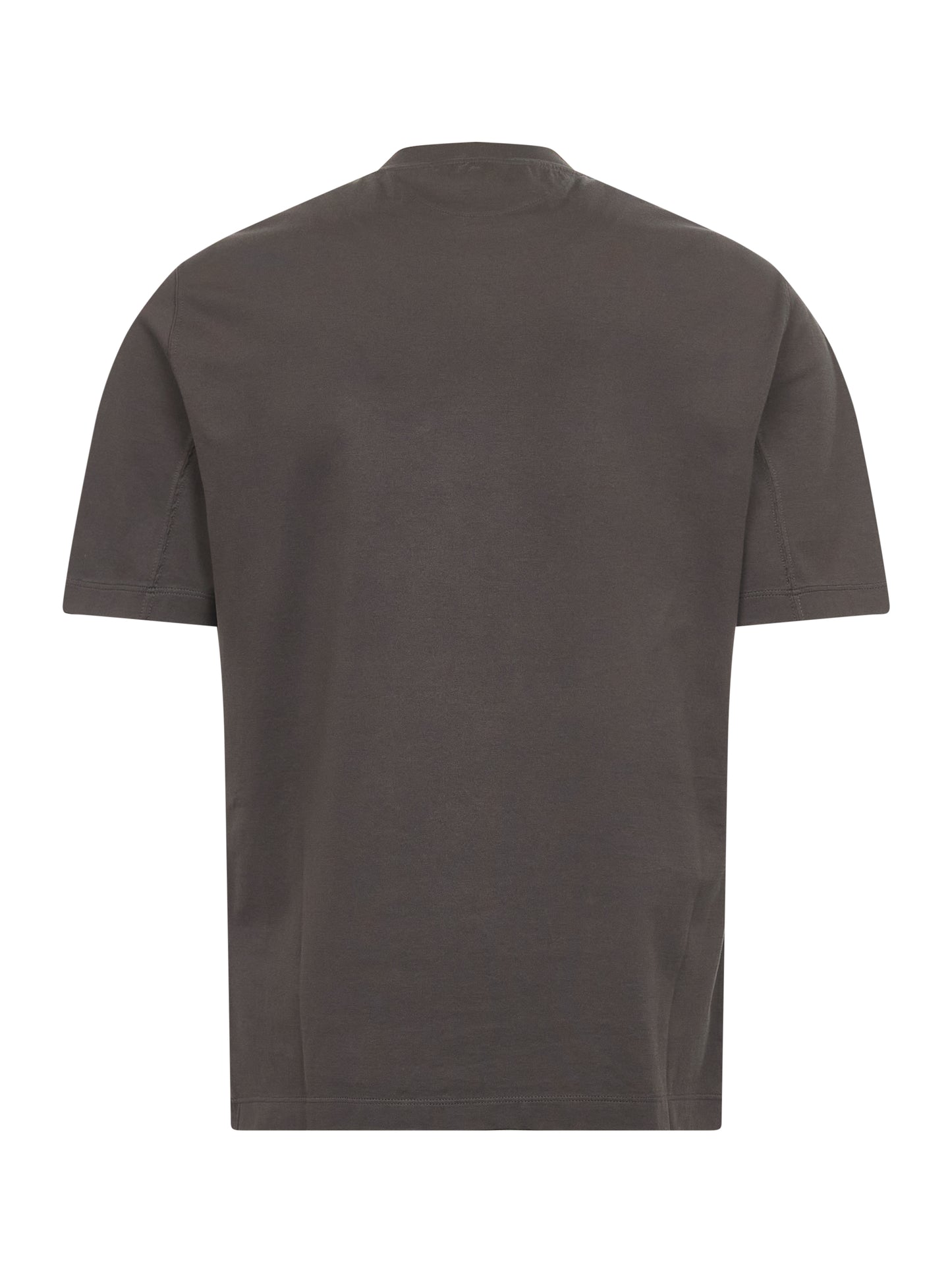 T-shirt marrone con stemma Solomeo