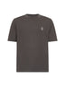 T-shirt marrone con stemma Solomeo