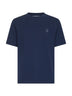 T-shirt blu con stemma Solomeo