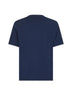 T-shirt blu con stemma Solomeo