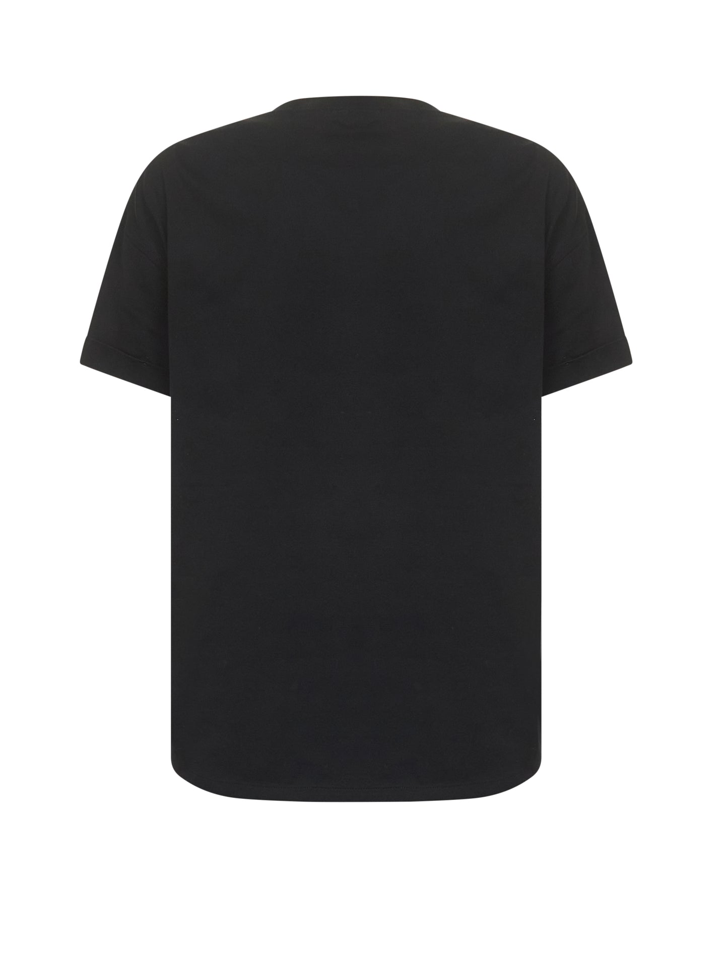 Black jersey Shiny Pocket Detail T-shirt