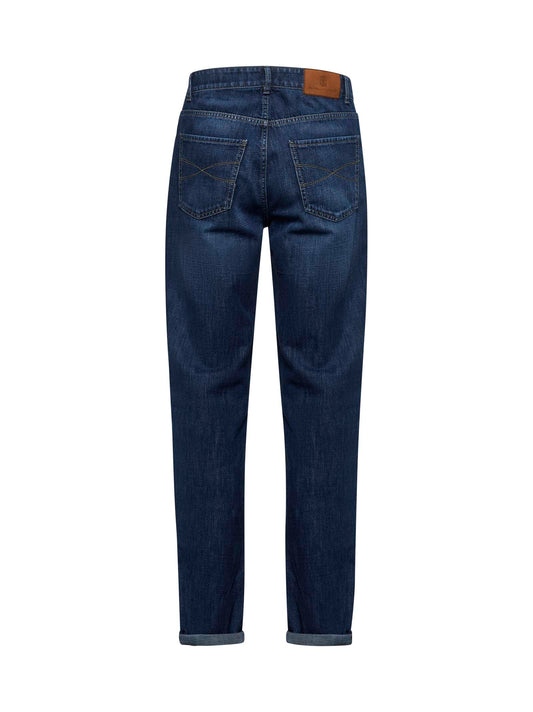 Jeans traditional fit in denim blu
