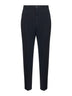 Pantaloni leisure fit in tela di lino comfort blu
