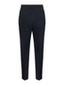 Pantaloni leisure fit in tela di lino comfort blu