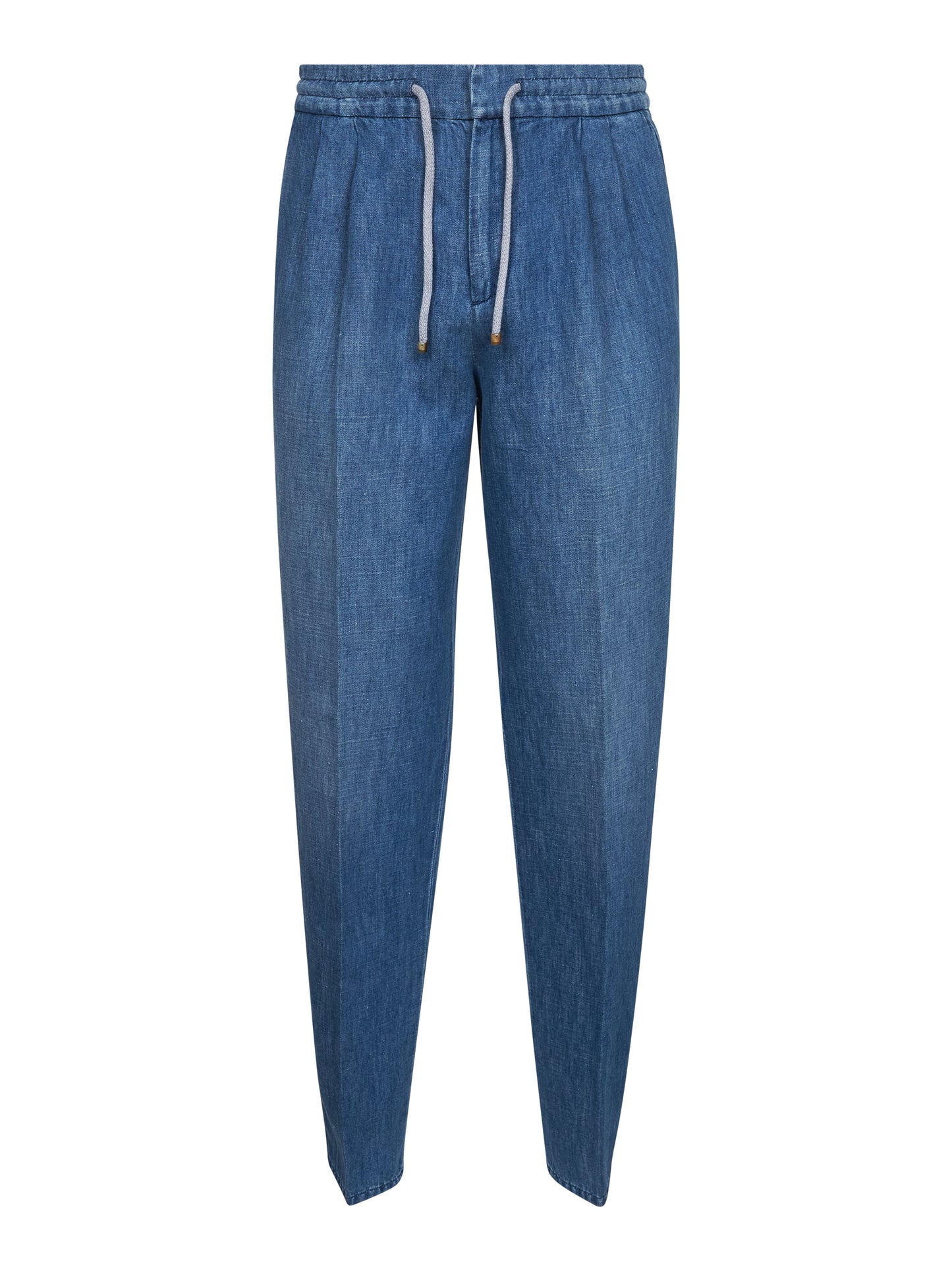 Pantalone leisure fit in denim blu medio