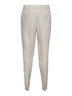 Pantaloni leisure fit in lino beige