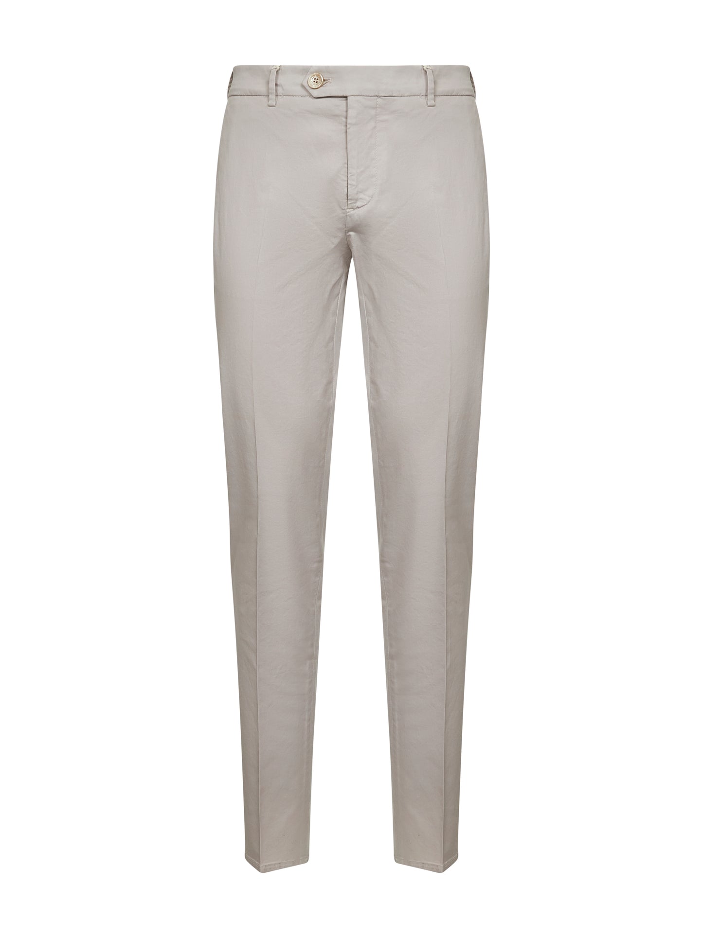 Pantaloni italian fit in gabardina beige