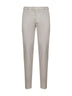 Pantaloni italian fit in gabardina beige
