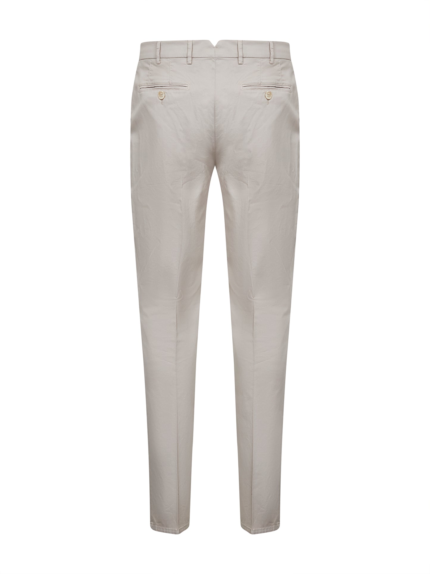 Pantaloni italian fit in gabardina beige